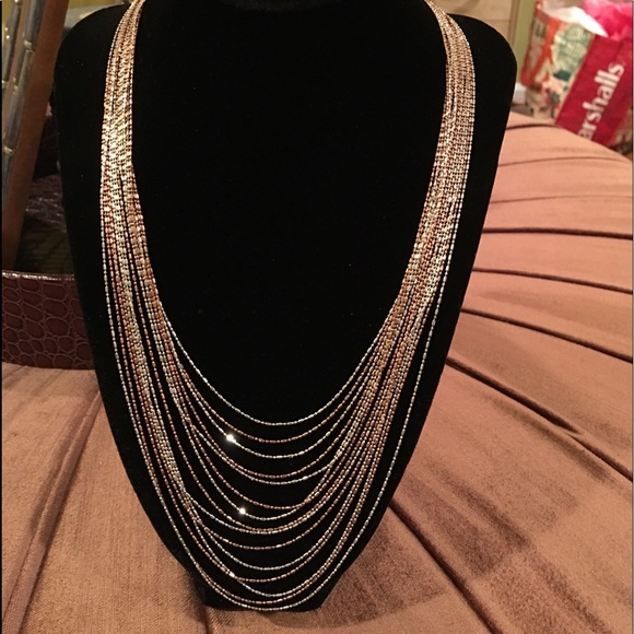 Jewelry - Multi strand sterling silver necklace.